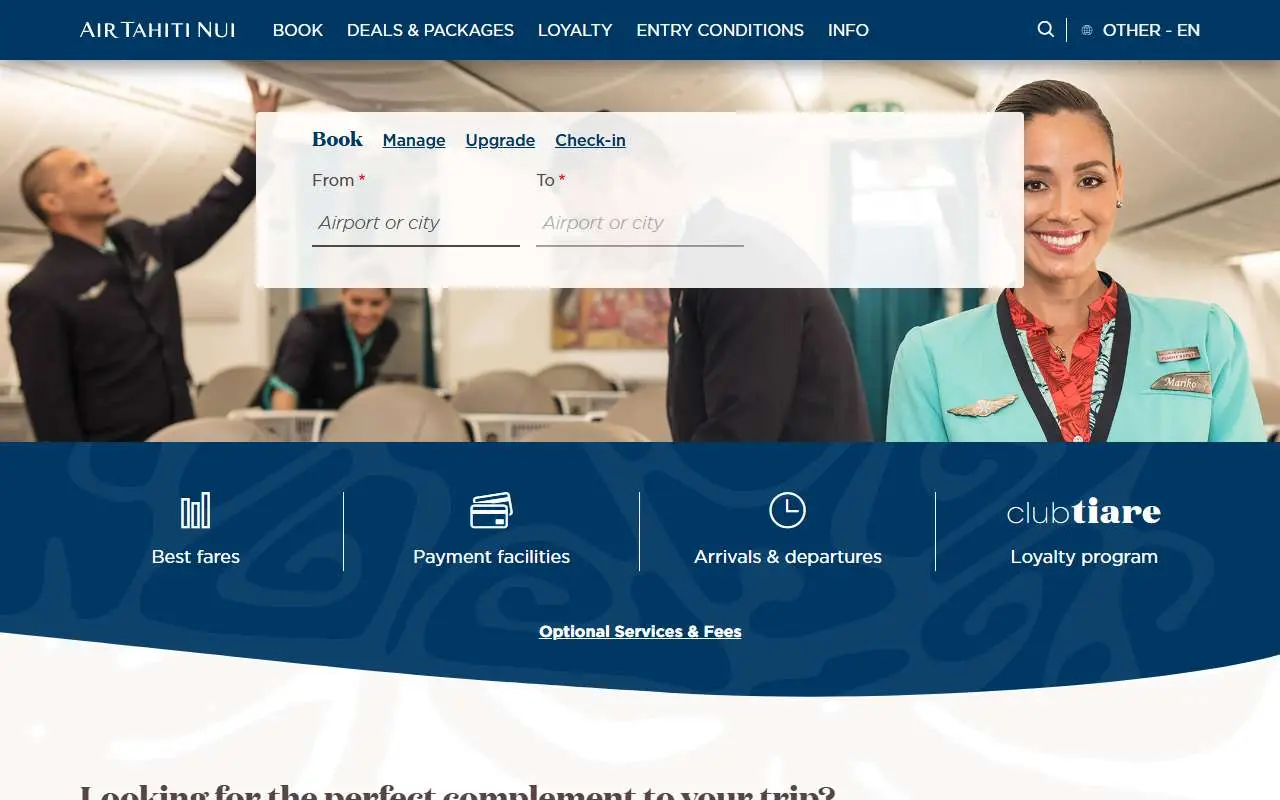 Tampilan website resmi Air Tahiti Nui (airtahitinui.com)