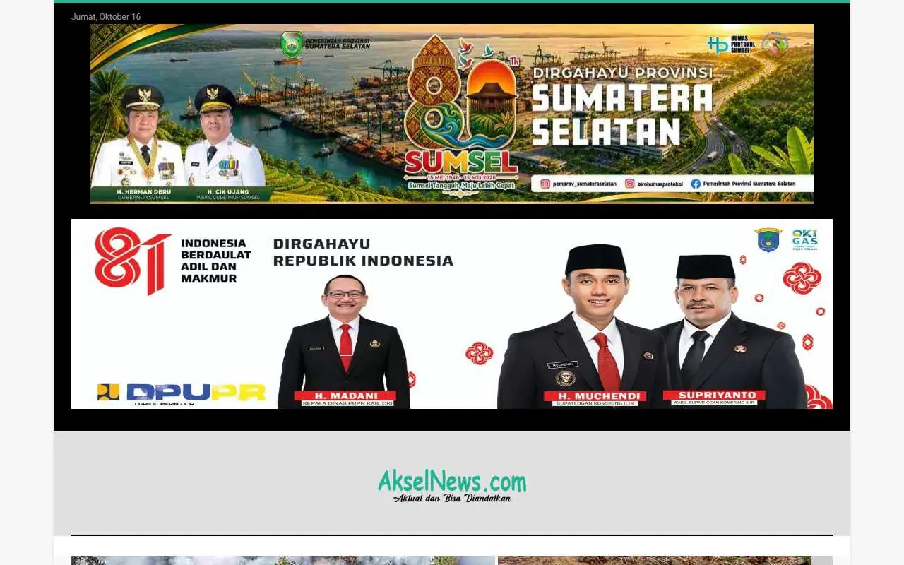 Tampilan website resmi Aksel News (akselnews.com)