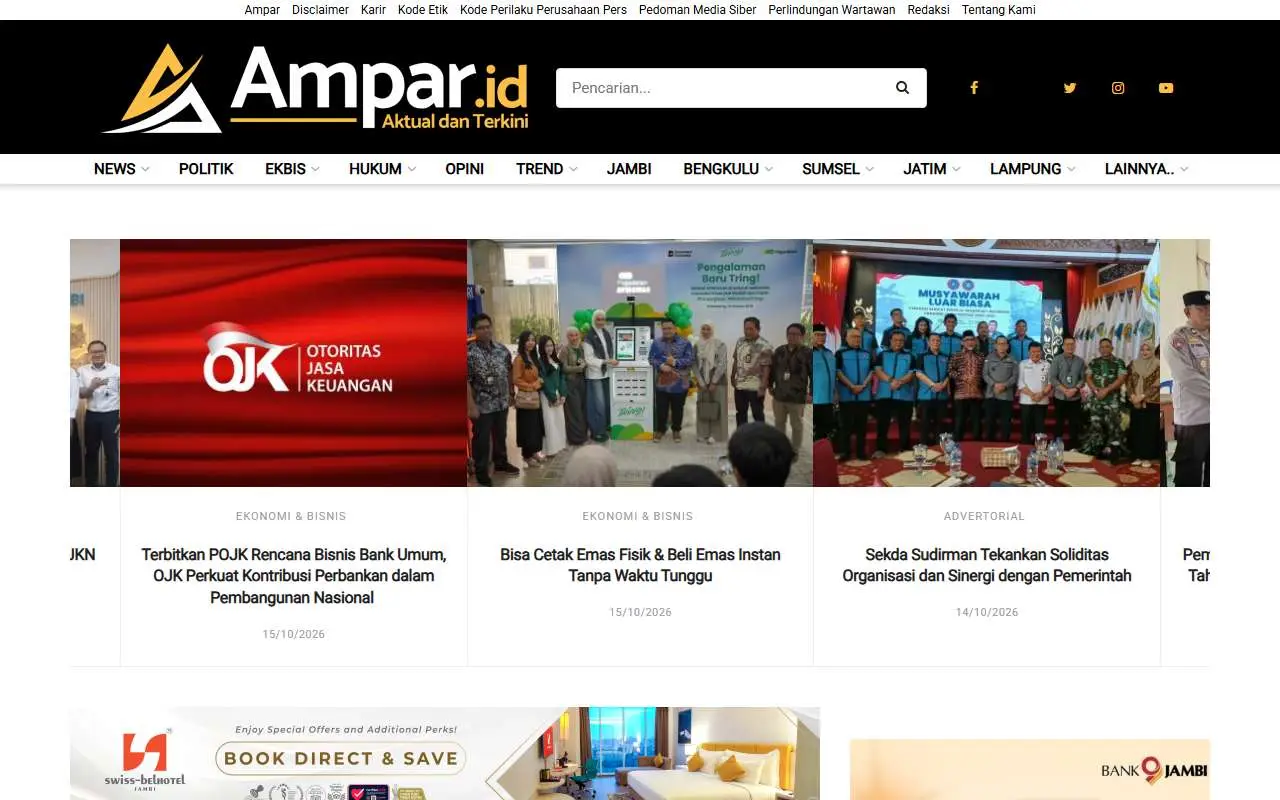 Tampilan website resmi Ampar (ampar.id)