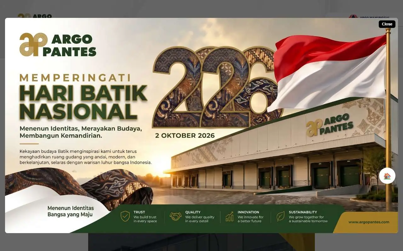 Tampilan website resmi Argo Pantes (argopantes.com)