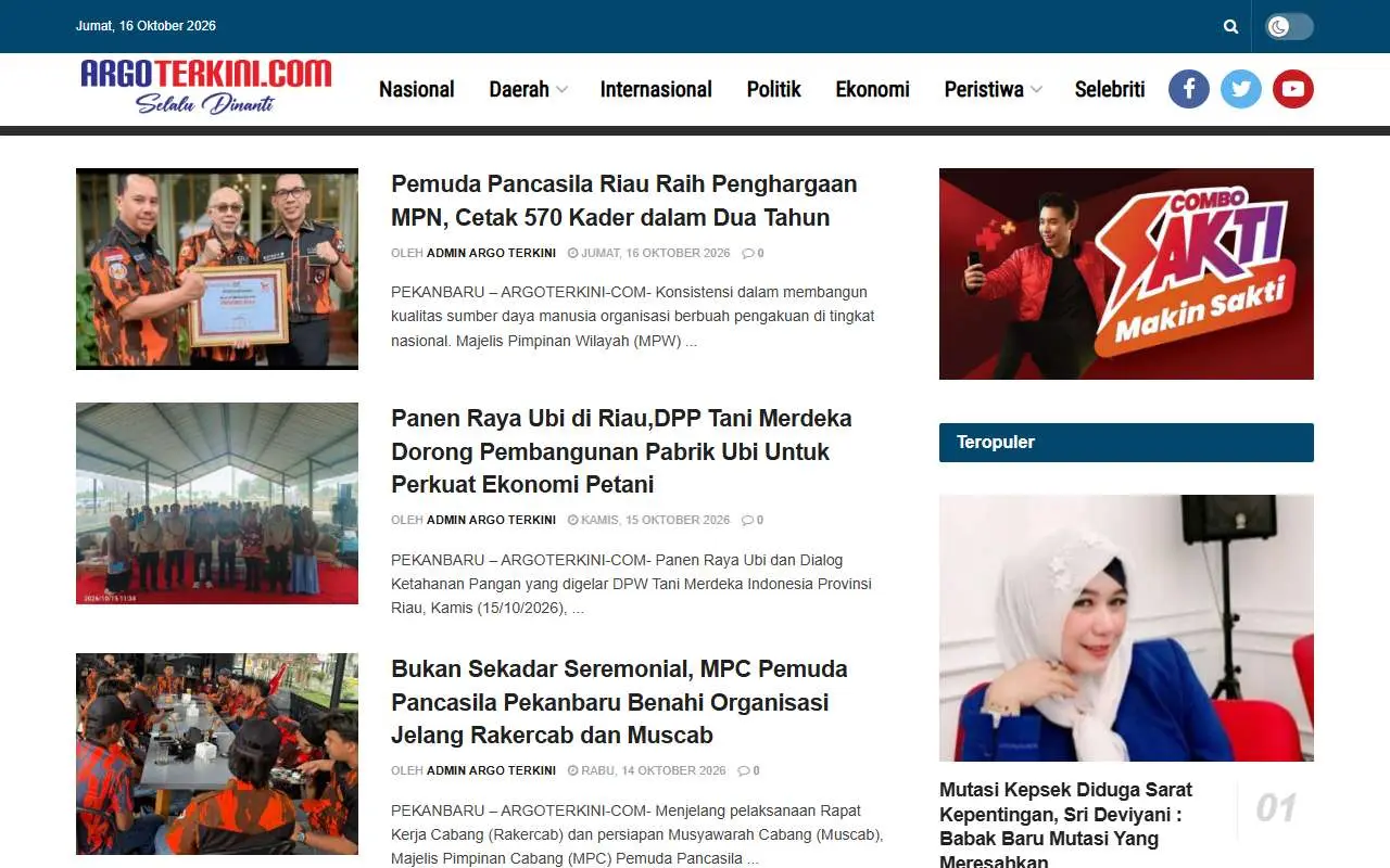 Tampilan website resmi Argoterkini (argoterkini.com)