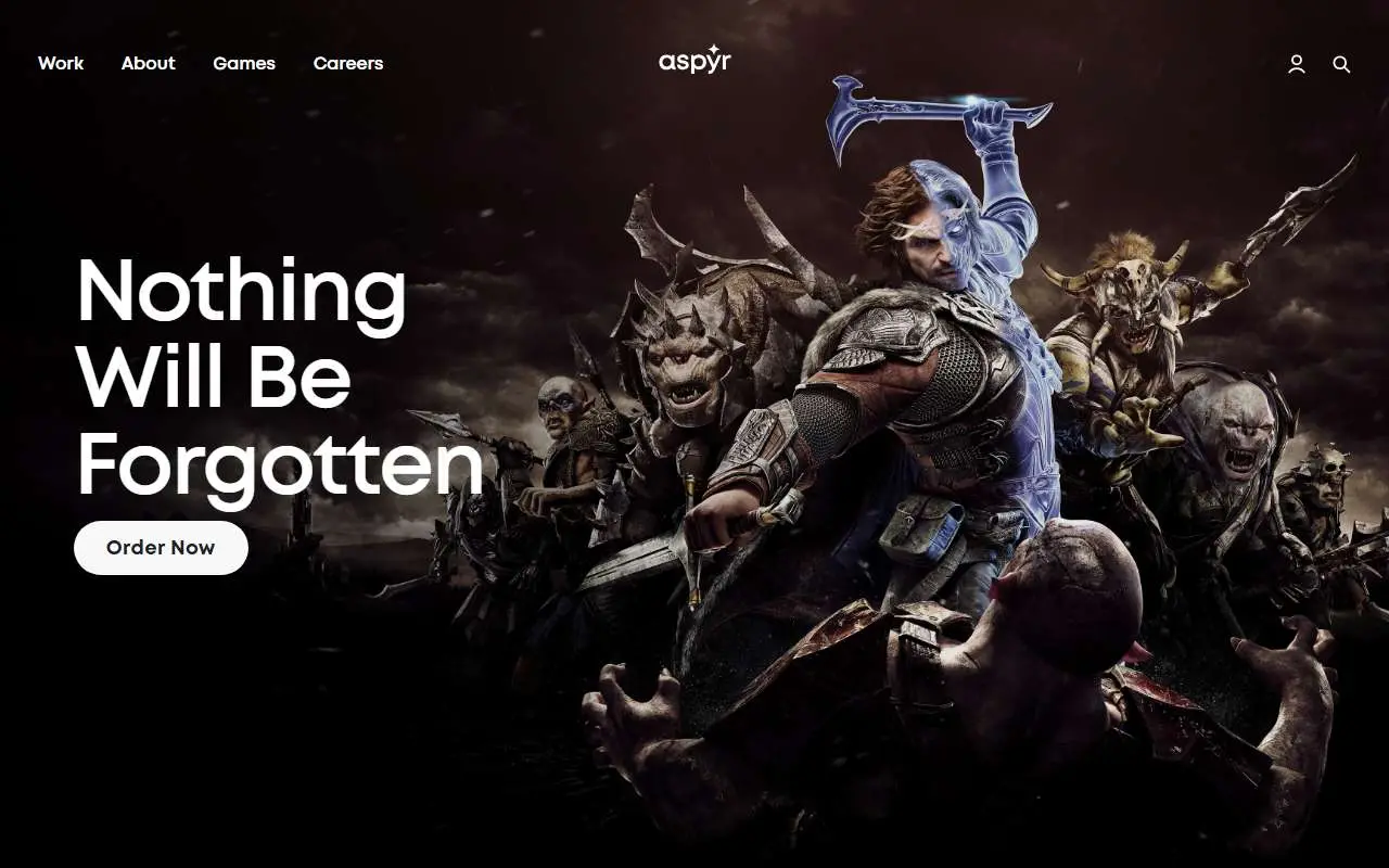 Tampilan website resmi Aspyr (aspyr.com)