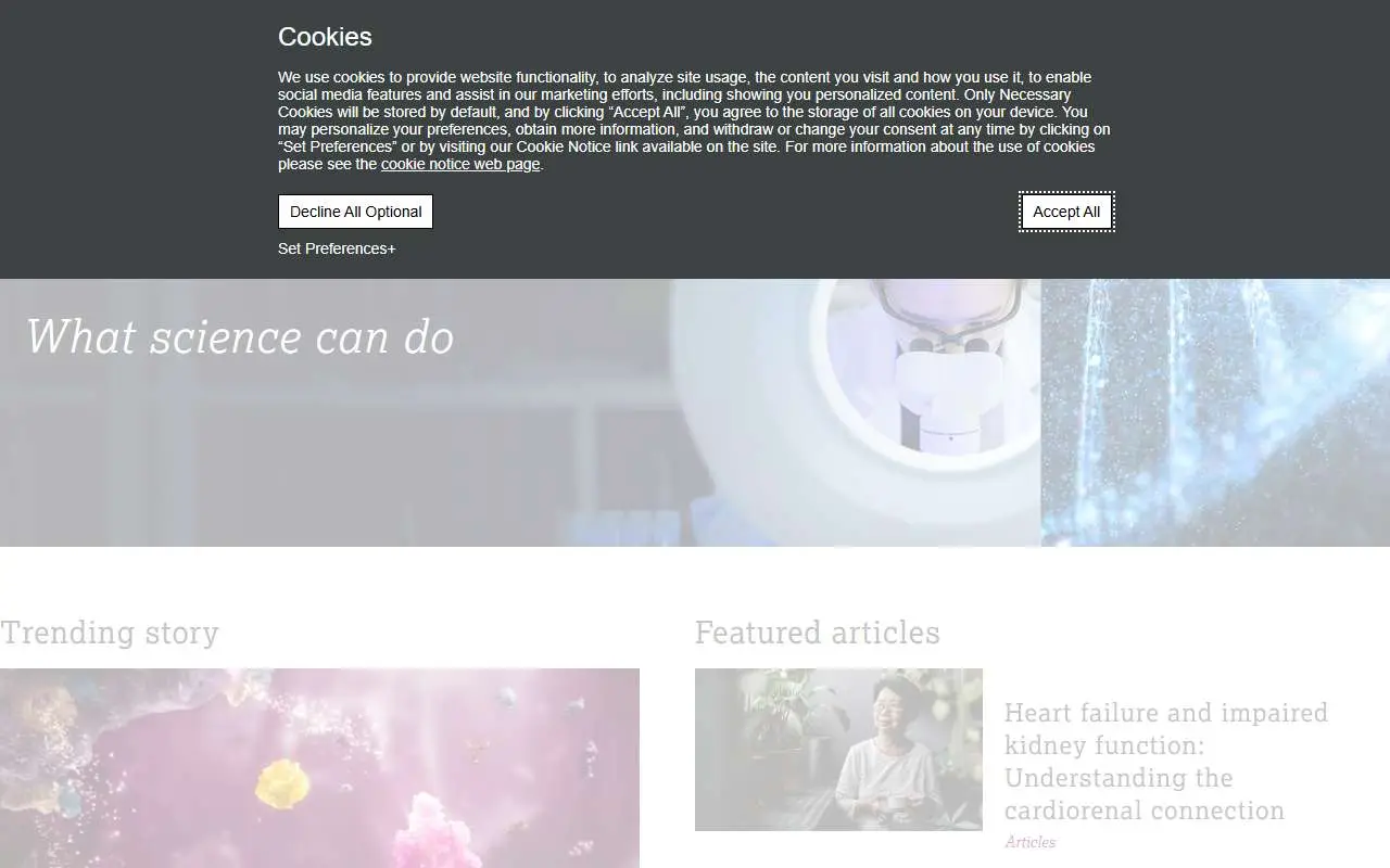 Tampilan website resmi AstraZeneca (astrazeneca.com)