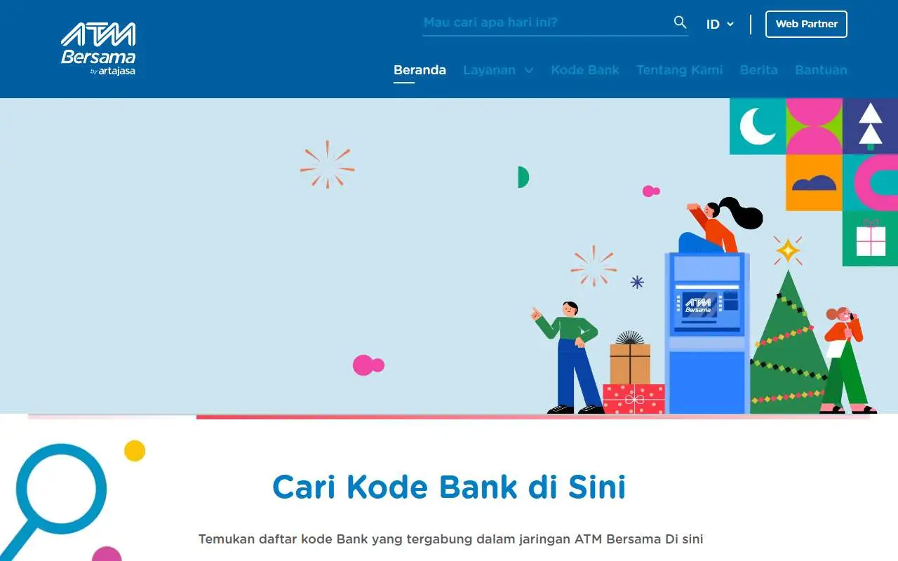 Tampilan website resmi ATM Bersama (atmbersama.com)