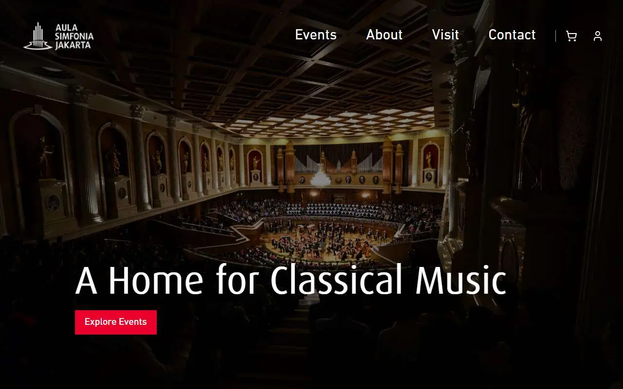 Tampilan website resmi Aula Simfonia Jakarta (aulasimfoniajakarta.com)