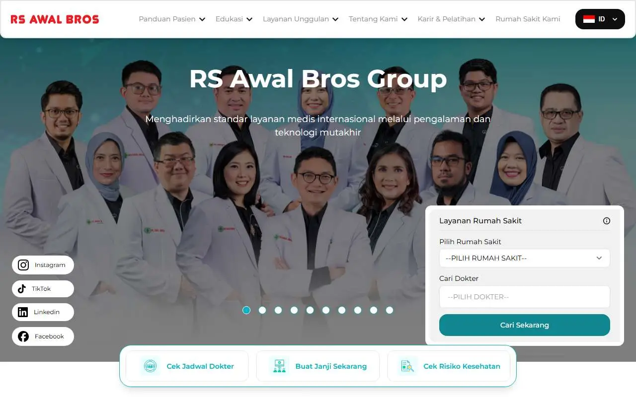Tampilan website resmi Awal Bros (awalbros.com)