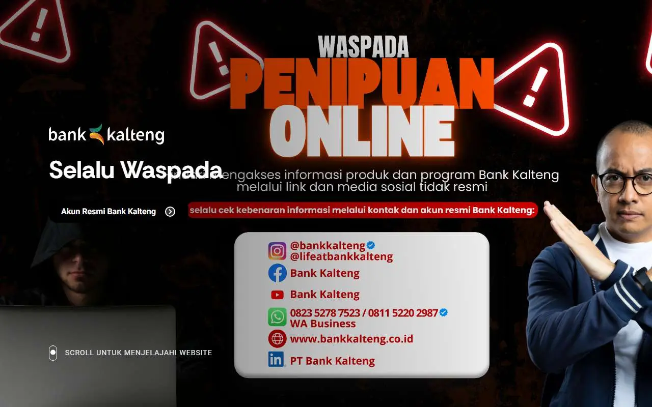 Tampilan website resmi Bank Kalteng (bankkalteng.co.id)
