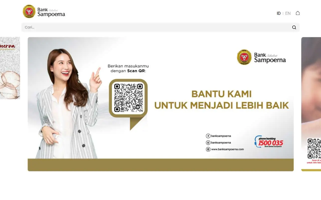 Tampilan website resmi Bank Sahabat Sampoerna (banksampoerna.com)