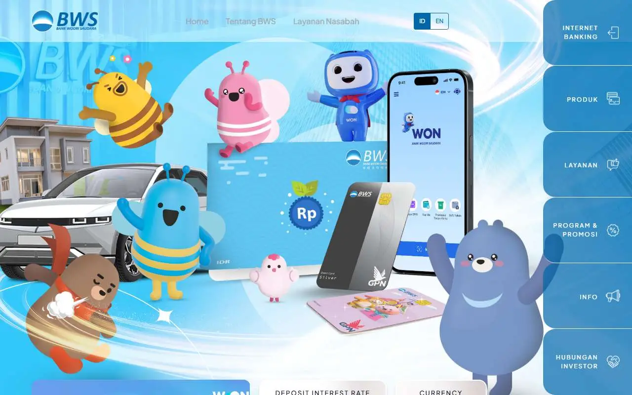 Tampilan website resmi Bank Woori Saudara (bankwoorisaudara.com)
