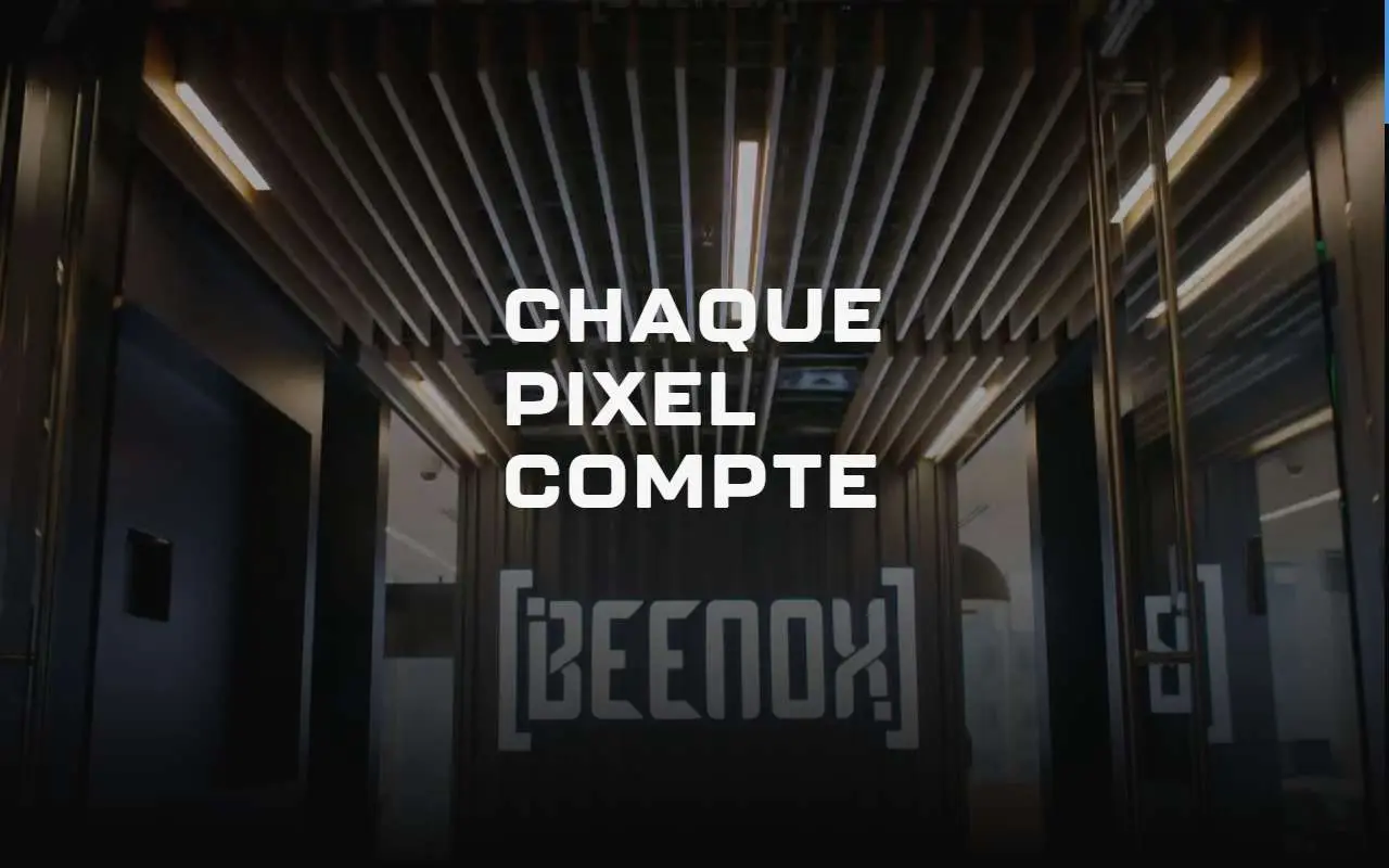 Tampilan website resmi Beenox (beenox.com)