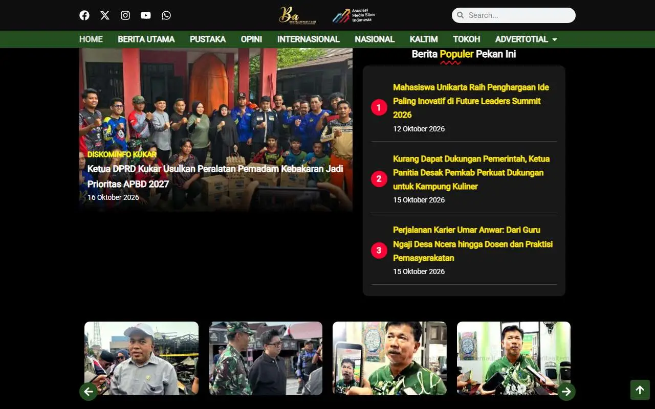 Tampilan website resmi Berita Alternatif (beritaalternatif.com)
