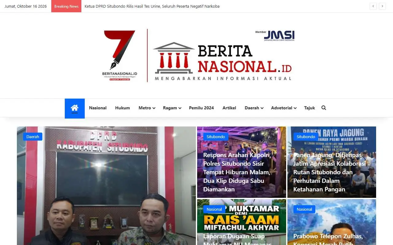 Tampilan website resmi Beritanasional.id (beritanasional.id)