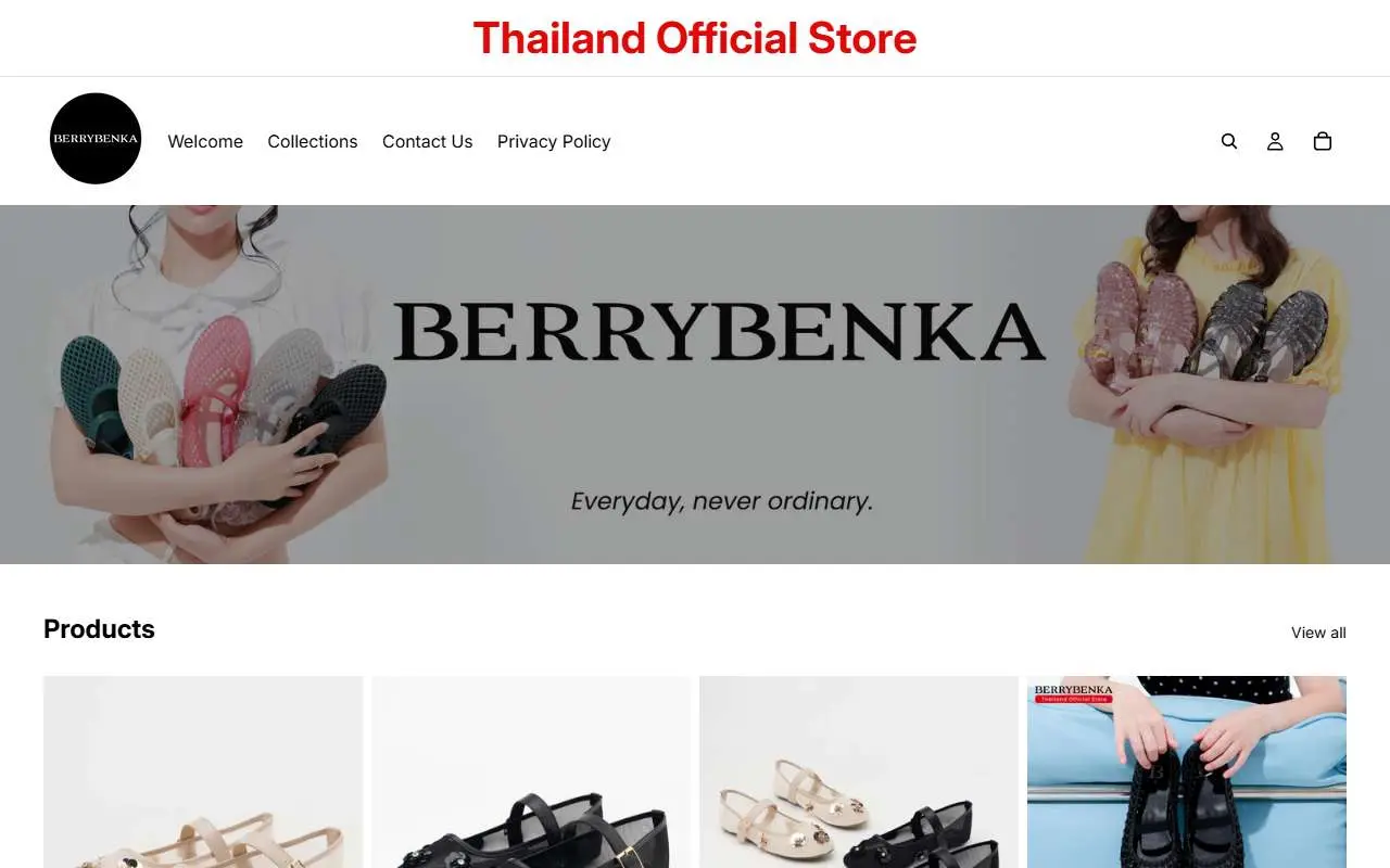 Tampilan website resmi Berrybenka (berrybenka.com)