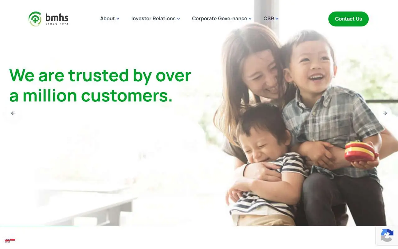 Tampilan website resmi Bundamedik (bmhs.co.id)