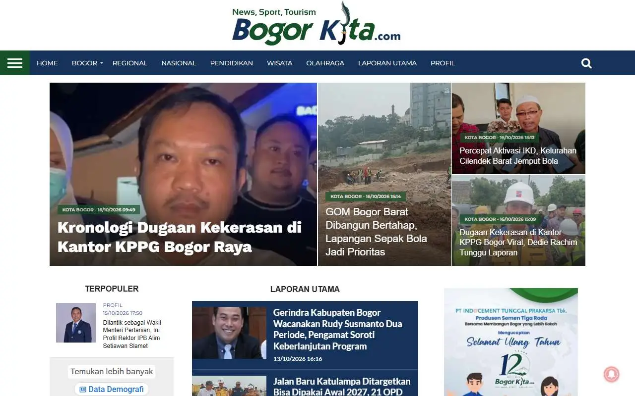 Tampilan website resmi Bogor-Kita (bogor-kita.com)