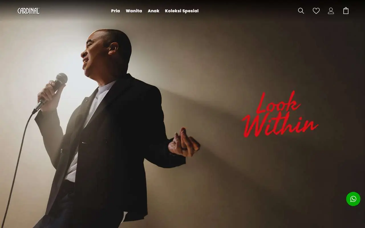 Tampilan website resmi Cardinal (cardinal.co.id)