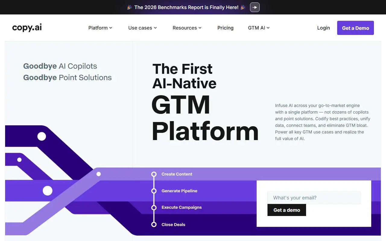 Tampilan website resmi Copy.ai (copy.ai)