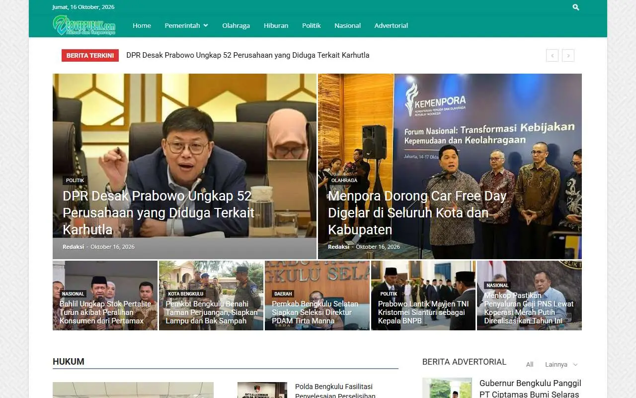 Tampilan website resmi Cover Publik (coverpublik.com)