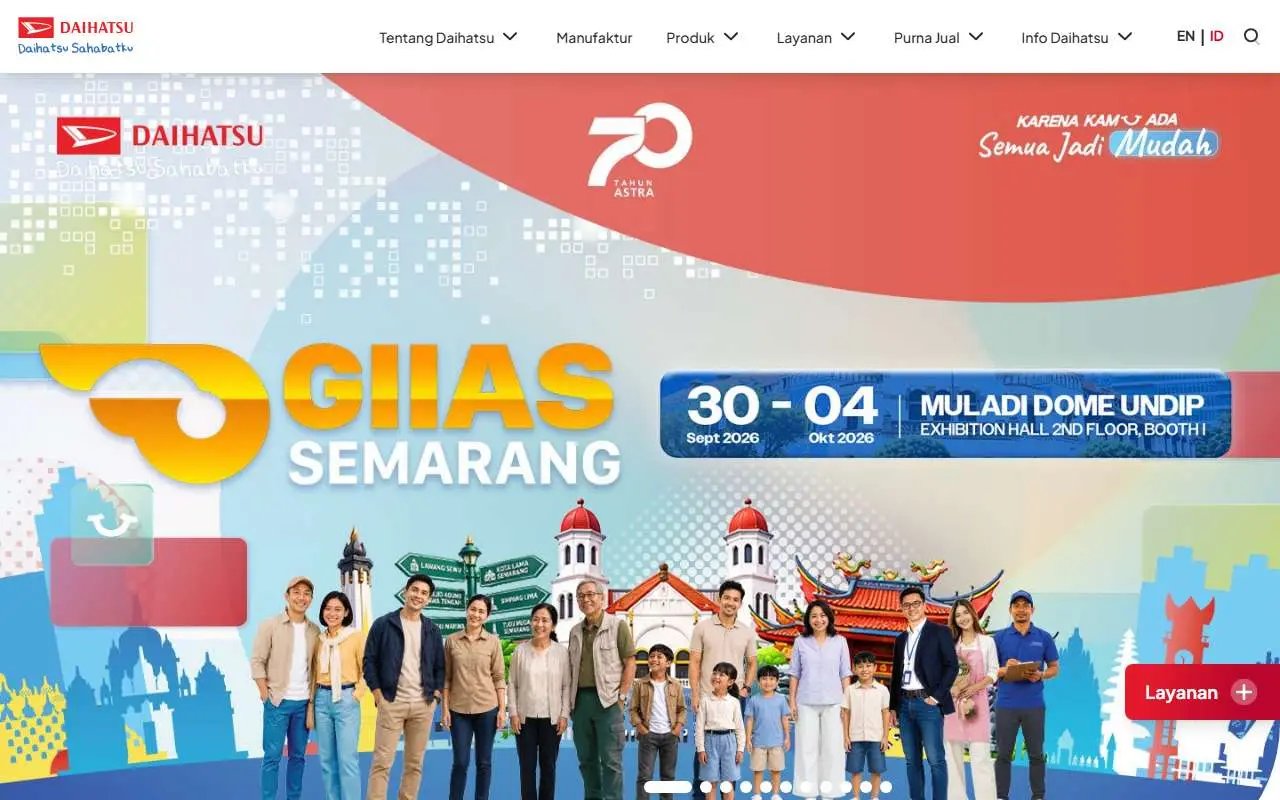 Tampilan website resmi Daihatsu Indonesia (daihatsu.co.id)