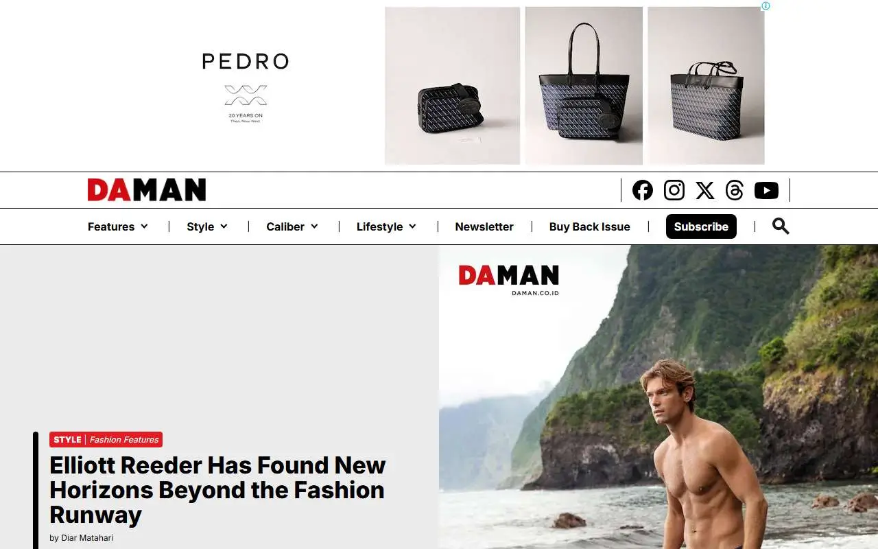 Tampilan website resmi Da Man (daman.co.id)