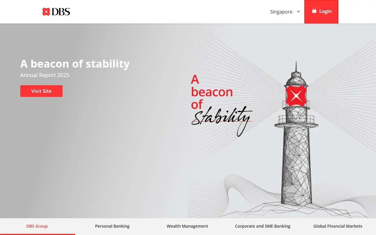 Tampilan website resmi DBS Bank (dbs.com.sg)