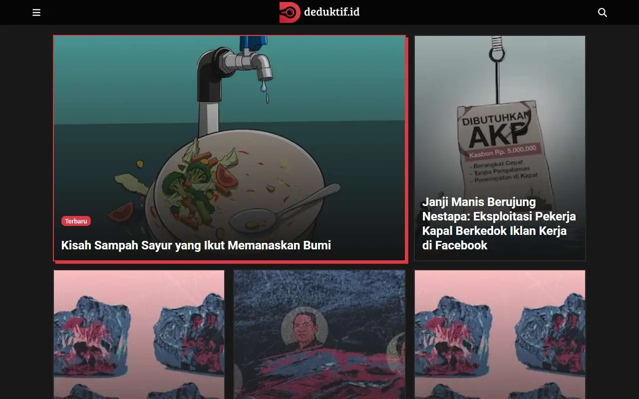 Tampilan website resmi Deduktif (deduktif.id)