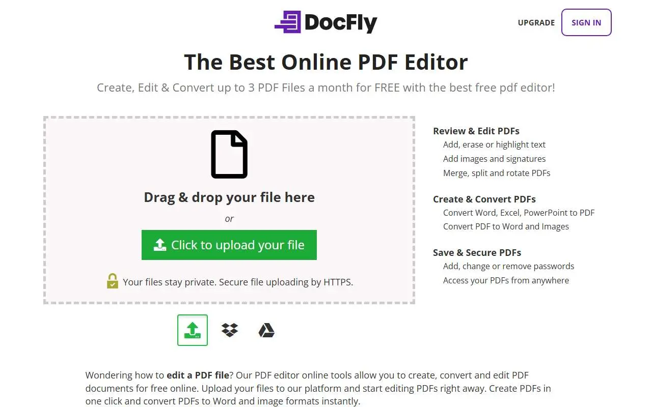 Tampilan website resmi DocFly (docfly.com)