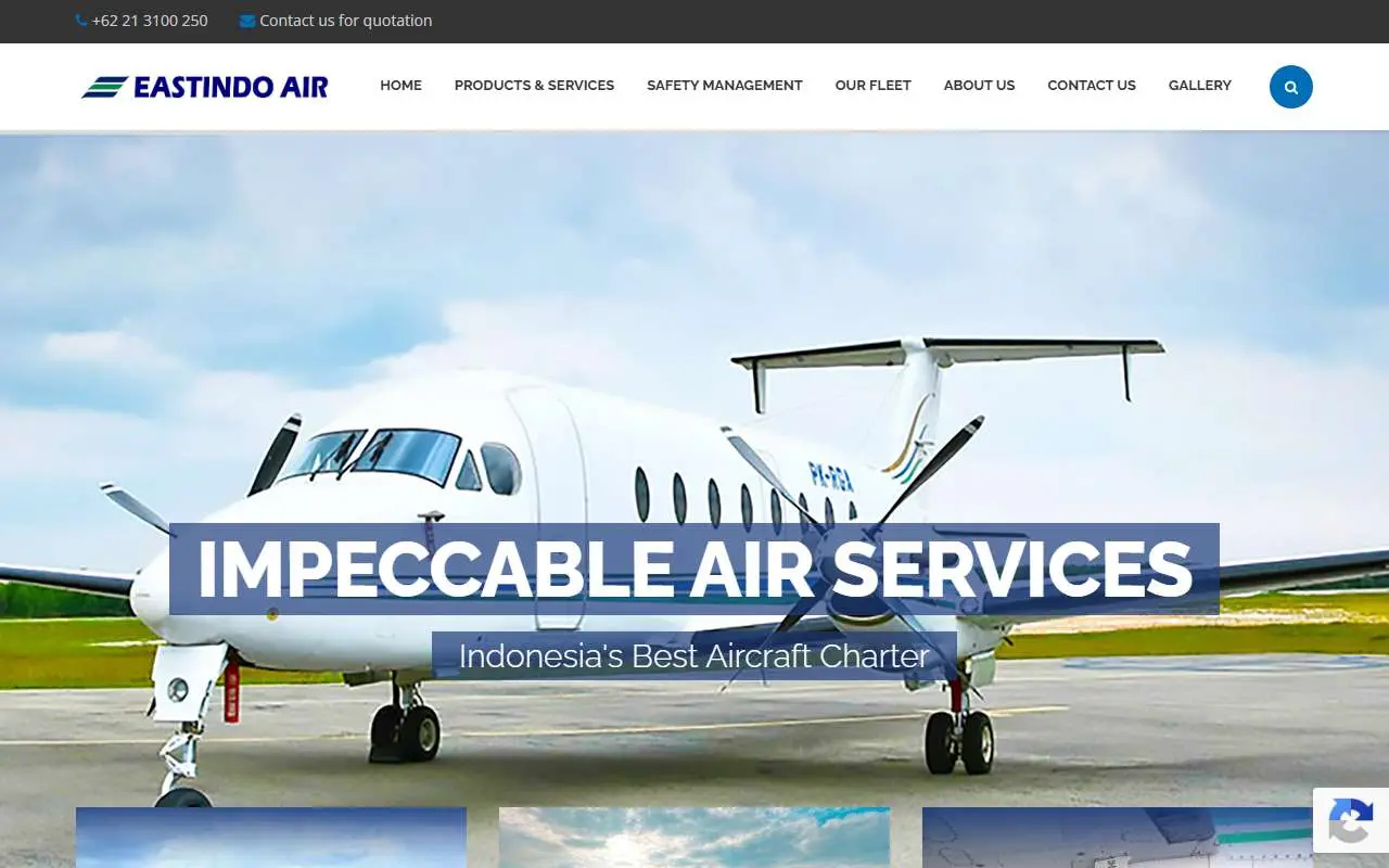 Tampilan website resmi EastIndo (eastindo.com)