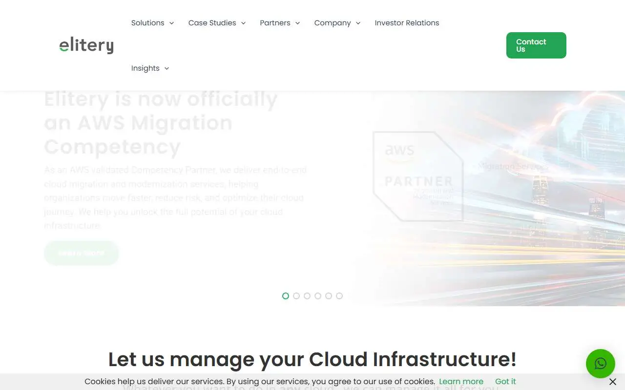 Tampilan website resmi Elitery Data Sinergitama Jaya (elitery.com)