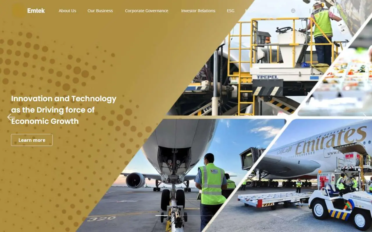 Tampilan website resmi Elang Mahkota Teknologi (emtek.co.id)