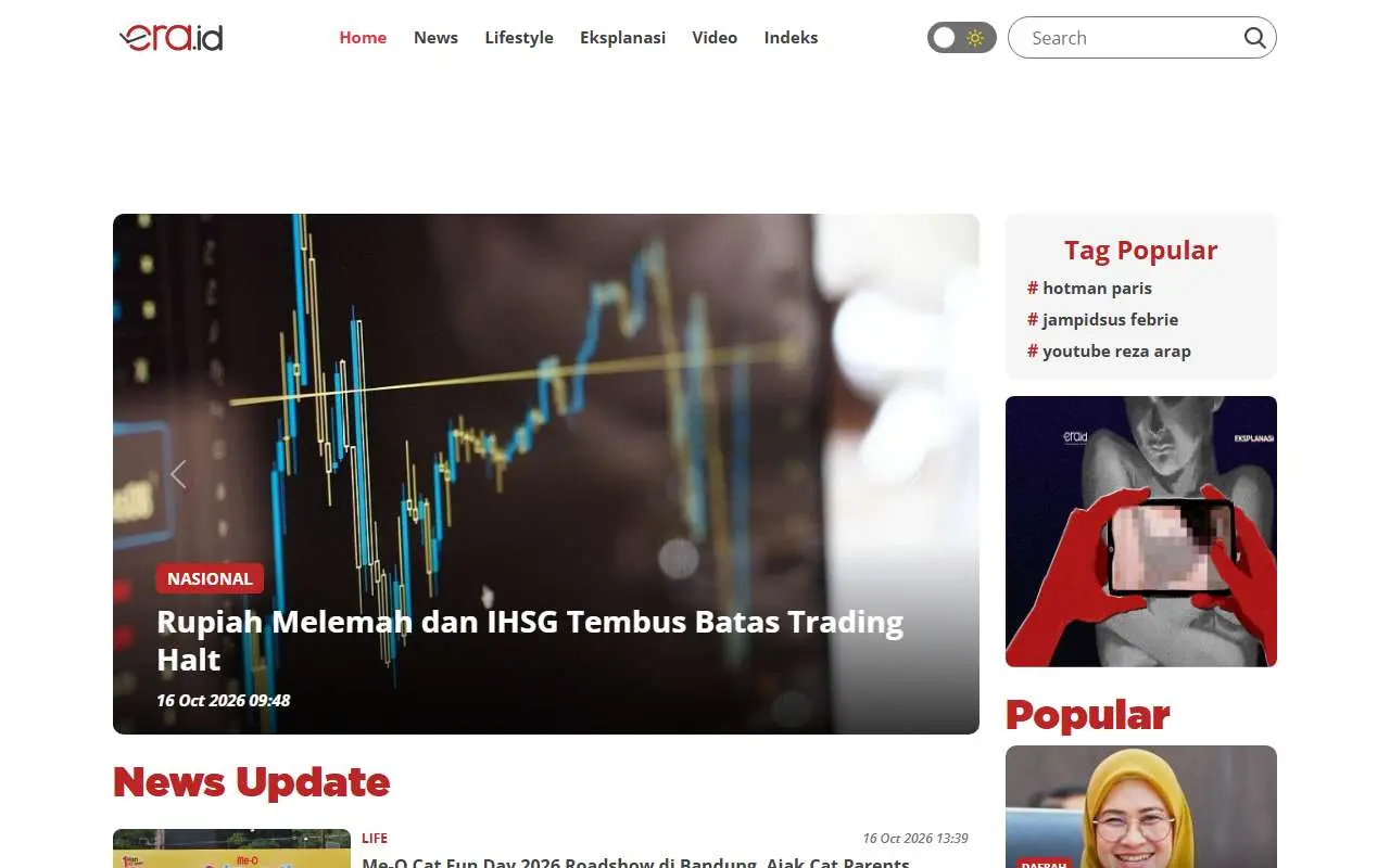 Tampilan website resmi ERA (era.id)