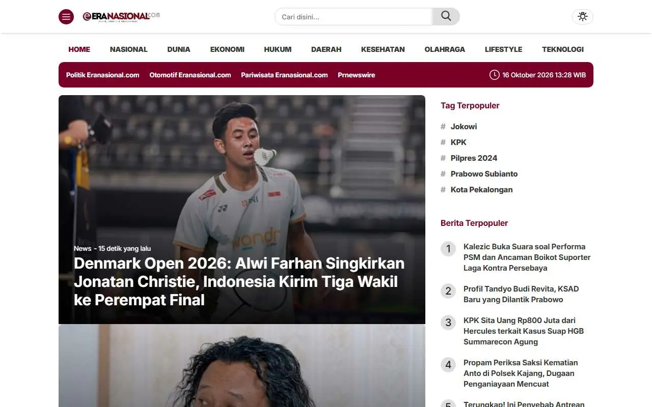Tampilan website resmi Eranasional (eranasional.com)