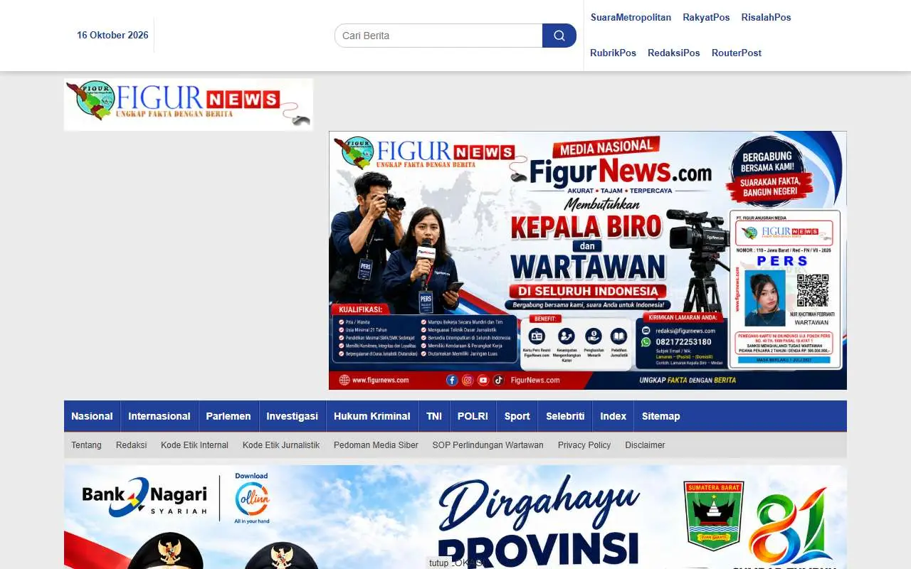 Tampilan website resmi Figur News (figurnews.com)