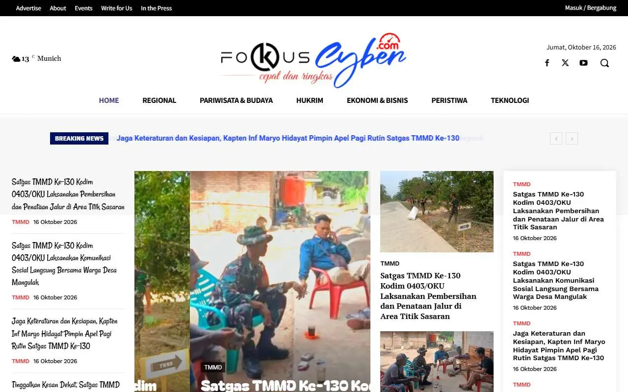 Tampilan website resmi Fokuscyber (fokuscyber.com)
