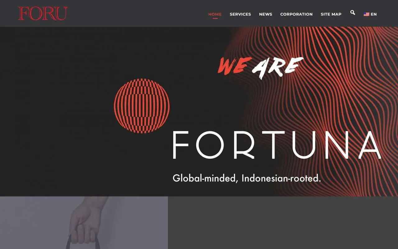 Tampilan website resmi Fortune Indonesia (foru.co.id)