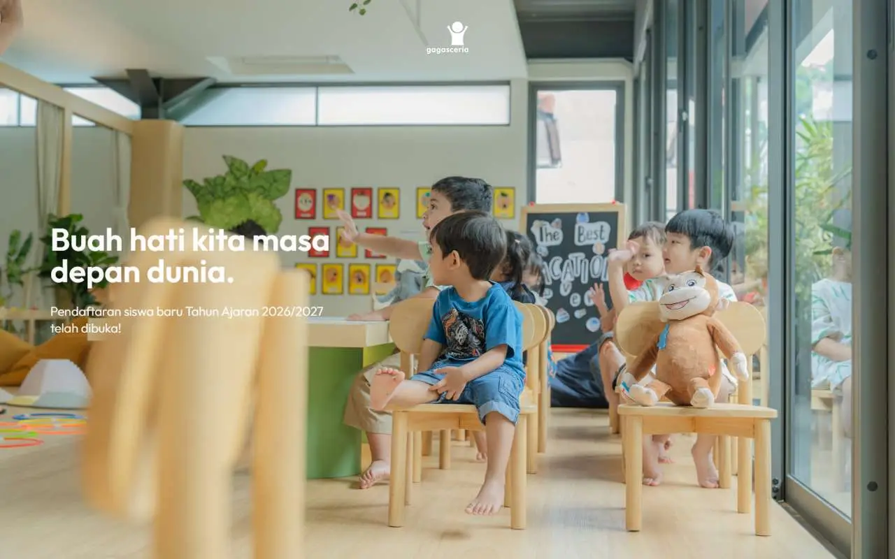 Tampilan website resmi SD Gagas Ceria (gagasceria.com)
