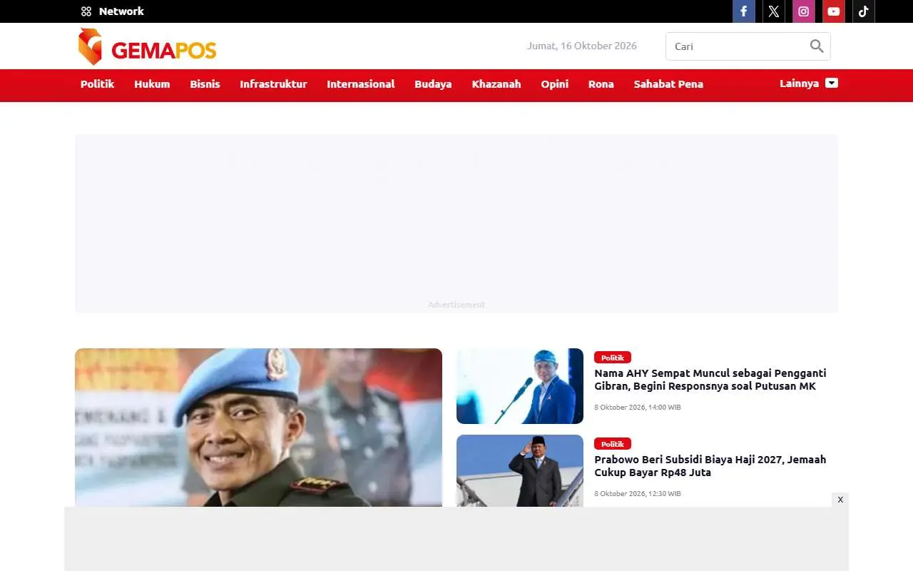 Tampilan website resmi Gemapos (gemapos.id)