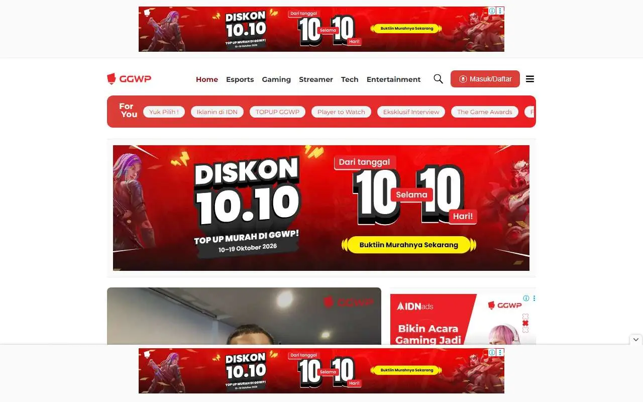 Tampilan website resmi GGWP (ggwp.id)