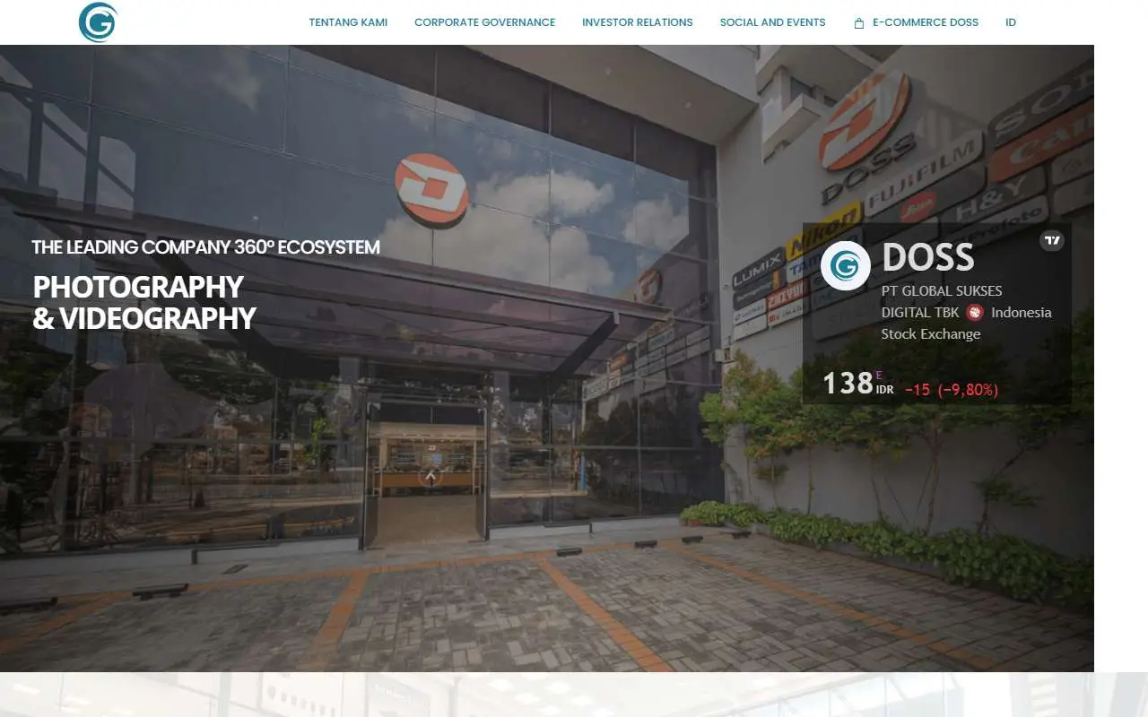 Tampilan website resmi Global Sukses Digital (globalsuksesdigital.com)