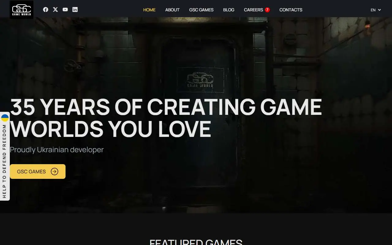 Tampilan website resmi GSC Game World (gsc-game.com)