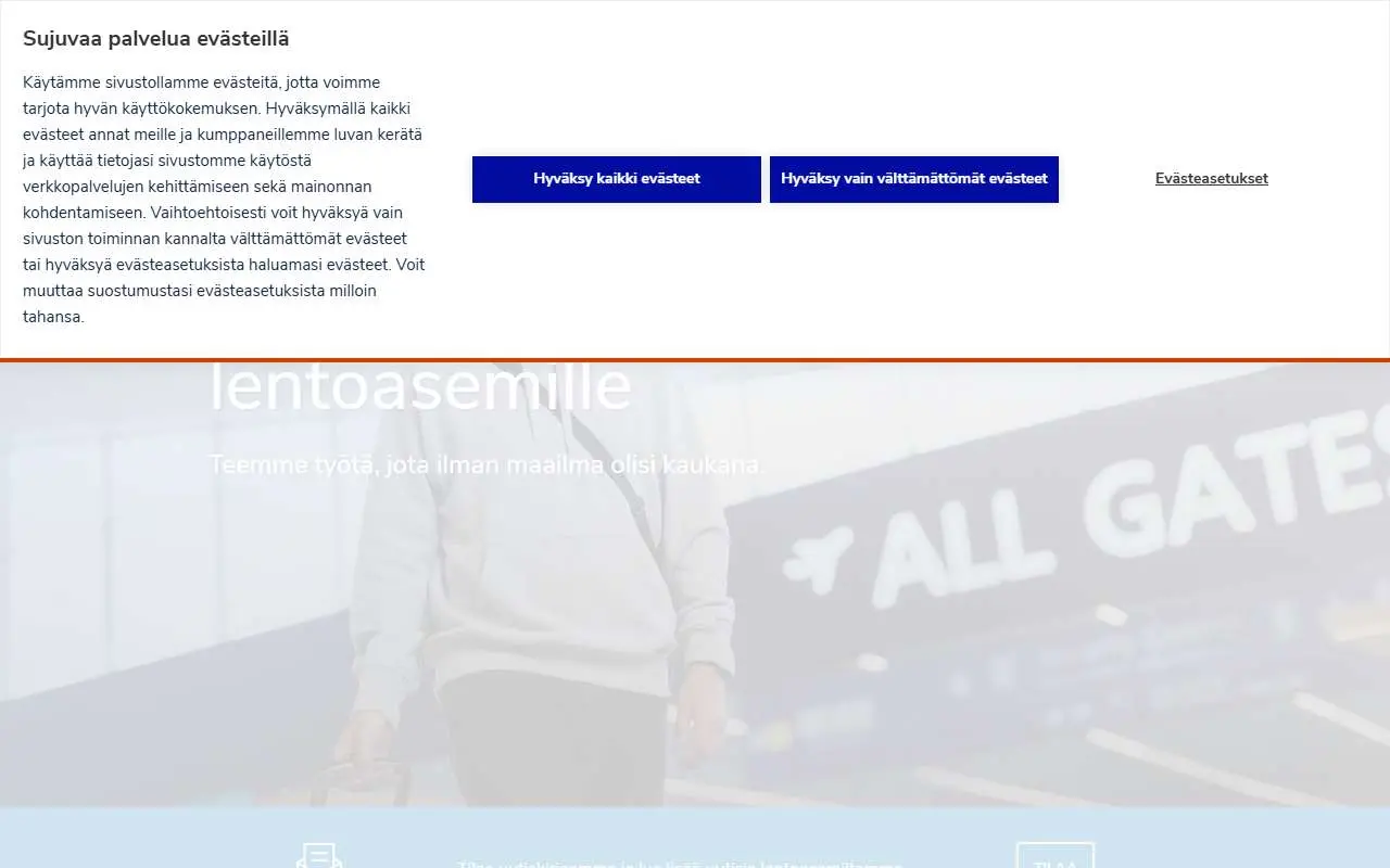 Tampilan website resmi Bandara Helsinki-Vantaa (finavia.fi)