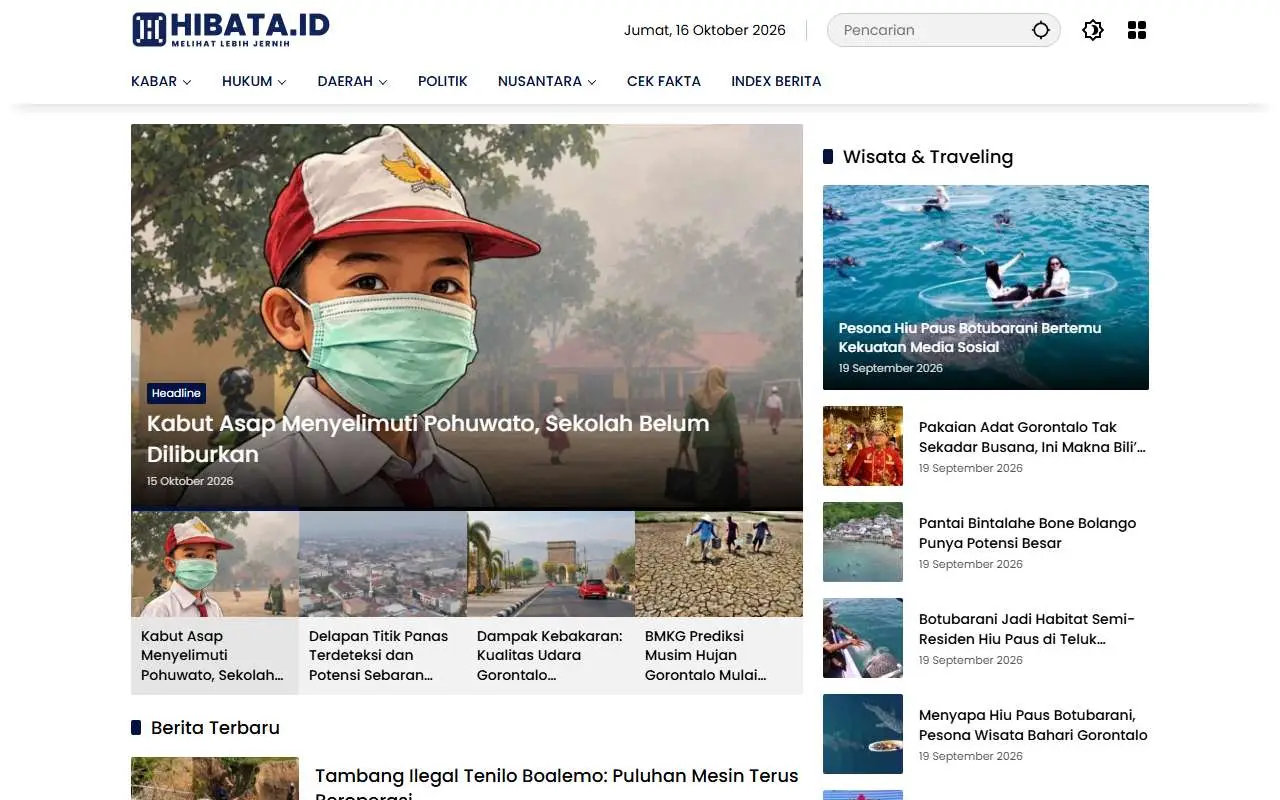 Tampilan website resmi Hibata (hibata.id)