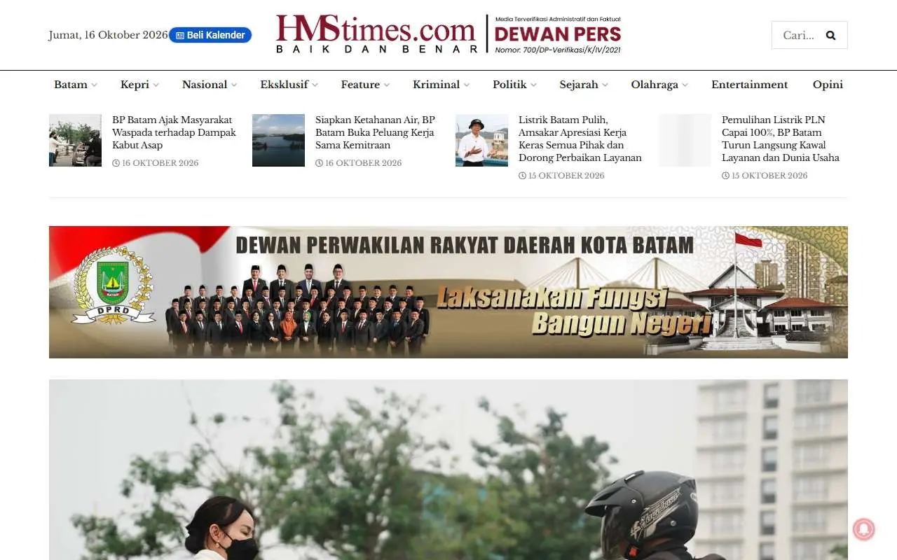 Tampilan website resmi HMStimes (hmstimes.com)