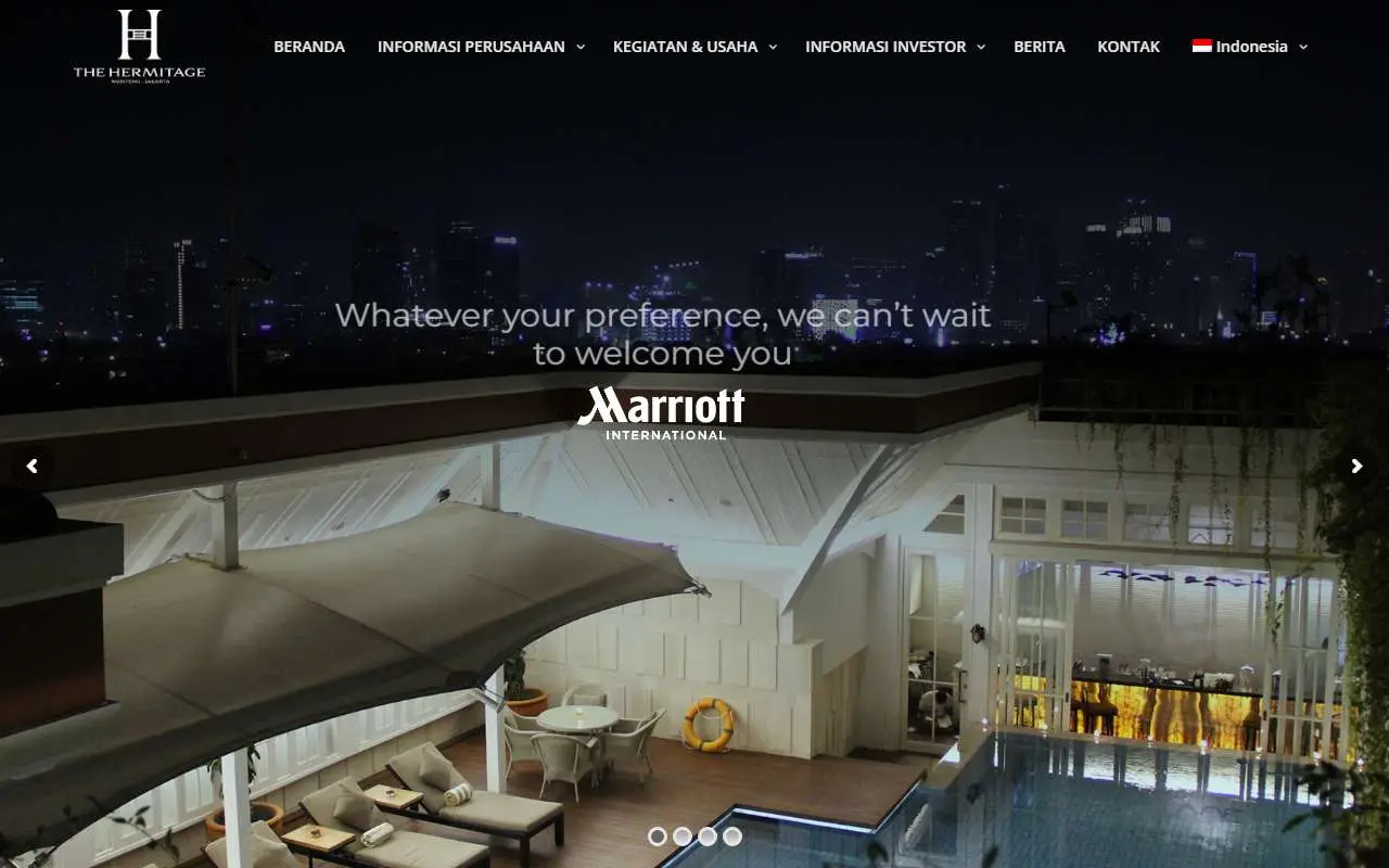 Tampilan website resmi Menteng Heritage Realty (hrme.co.id)