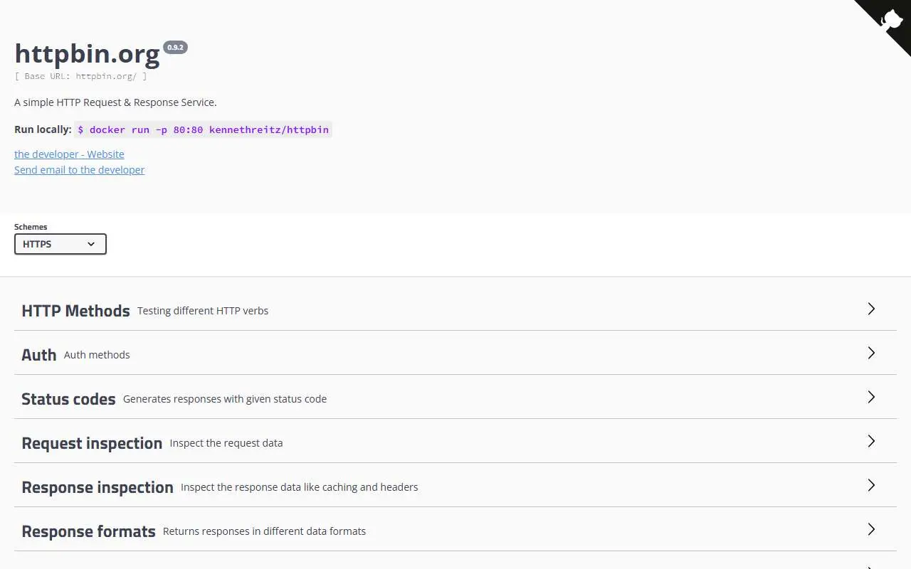 Tampilan website resmi httpbin (httpbin.org)