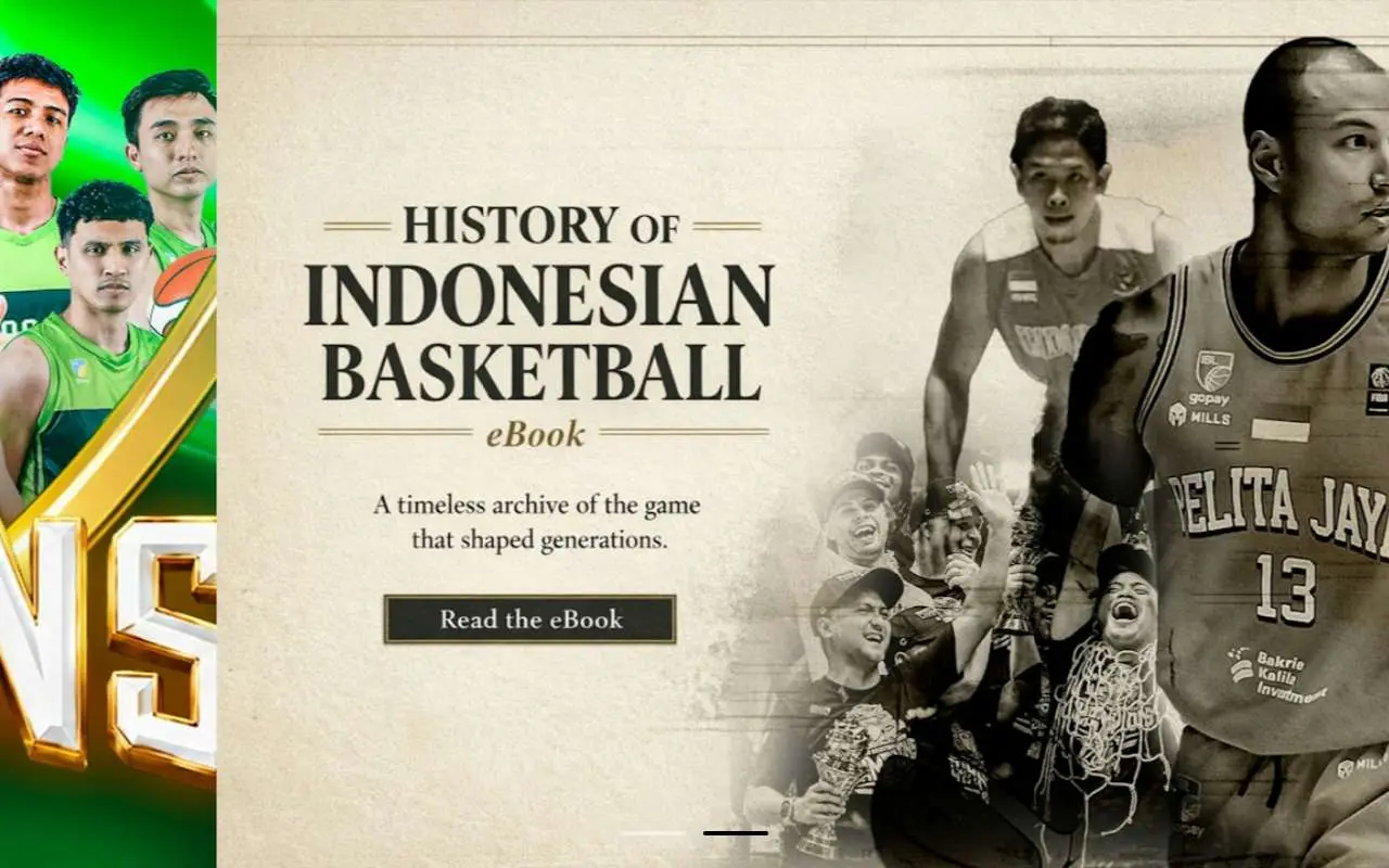 Tampilan website resmi Indonesian Basketball League (iblindonesia.com)
