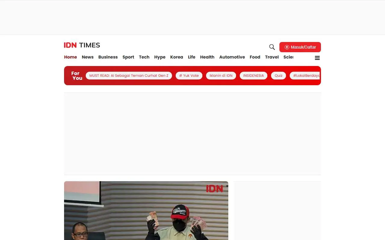 Tampilan website resmi IDN Times (idntimes.com)
