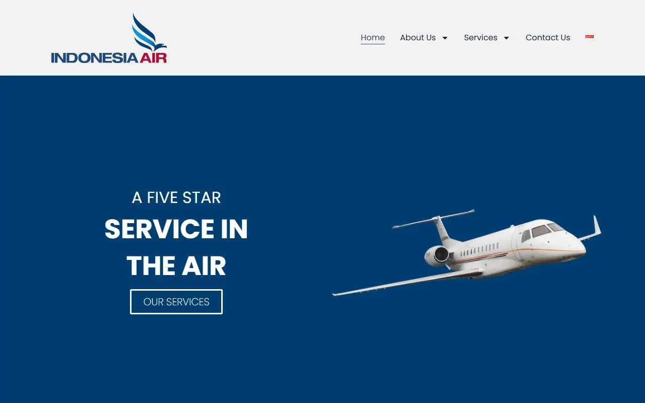 Tampilan website resmi MNC Energy Investments (indonesia-air.com)
