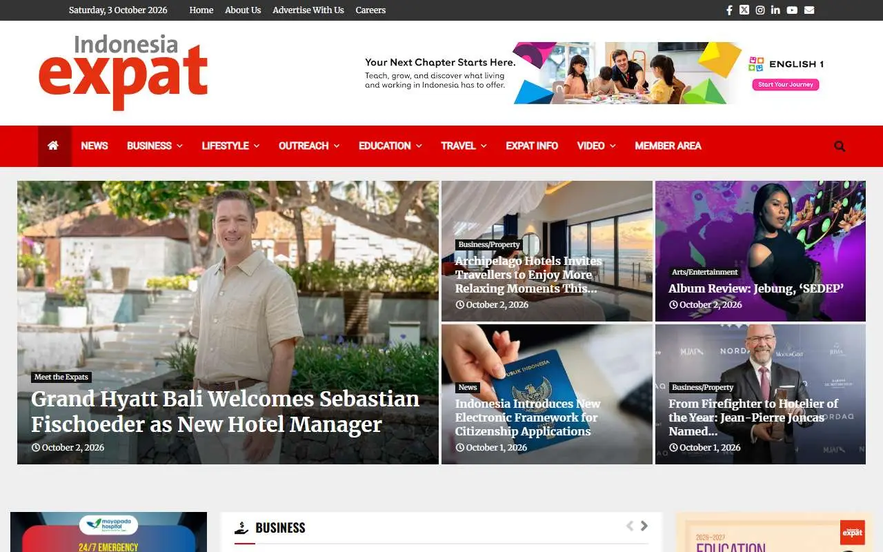 Tampilan website resmi Indonesia Expat (indonesiaexpat.id)