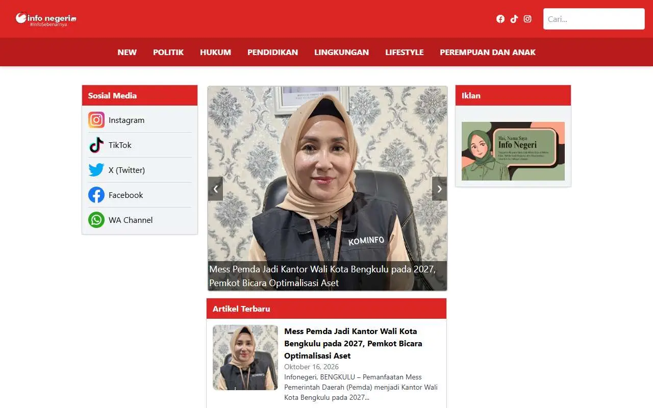 Tampilan website resmi Info Negeri (infonegeri.id)